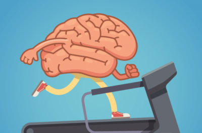Brain Illustration On Treadmill