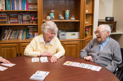 Couple Plays Cards