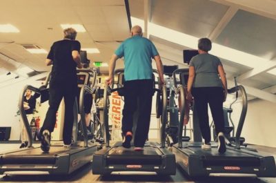 Older Adults On Treadmills