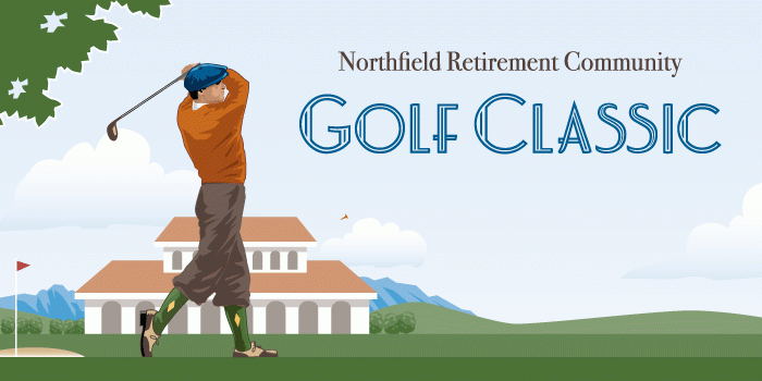 Classic Golfer Horizontal Graphic